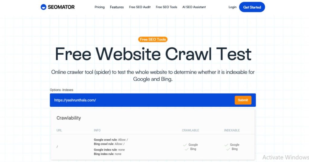 How to check Crawlability